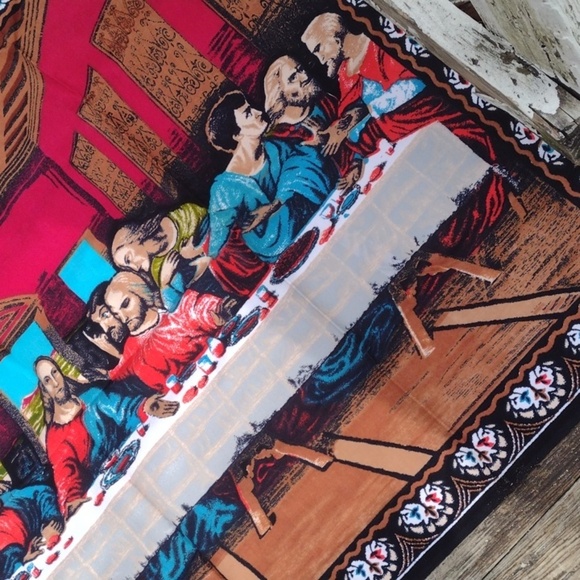 Vibrant Last Supper Tapestry(53"Wx36"L)NWT - Picture 2 of 3